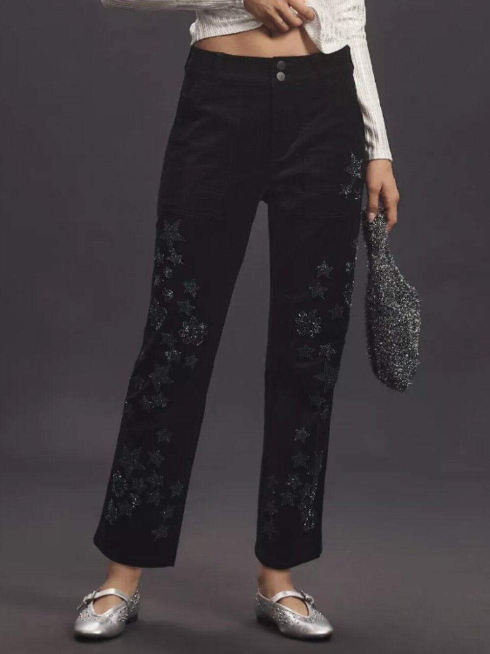 ANTHROPOLOGIE The Wanderer Relaxed-Leg Pants by Pilcro Decorated Edition BNWT 29